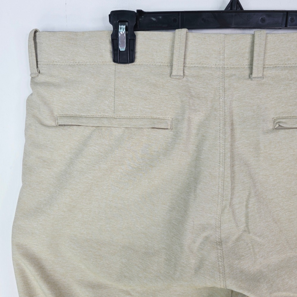 Tommy Bahama Mens 36X30 On Par Flat Front Beige Heathered Chino Golf Pants - Picture 11 of 15